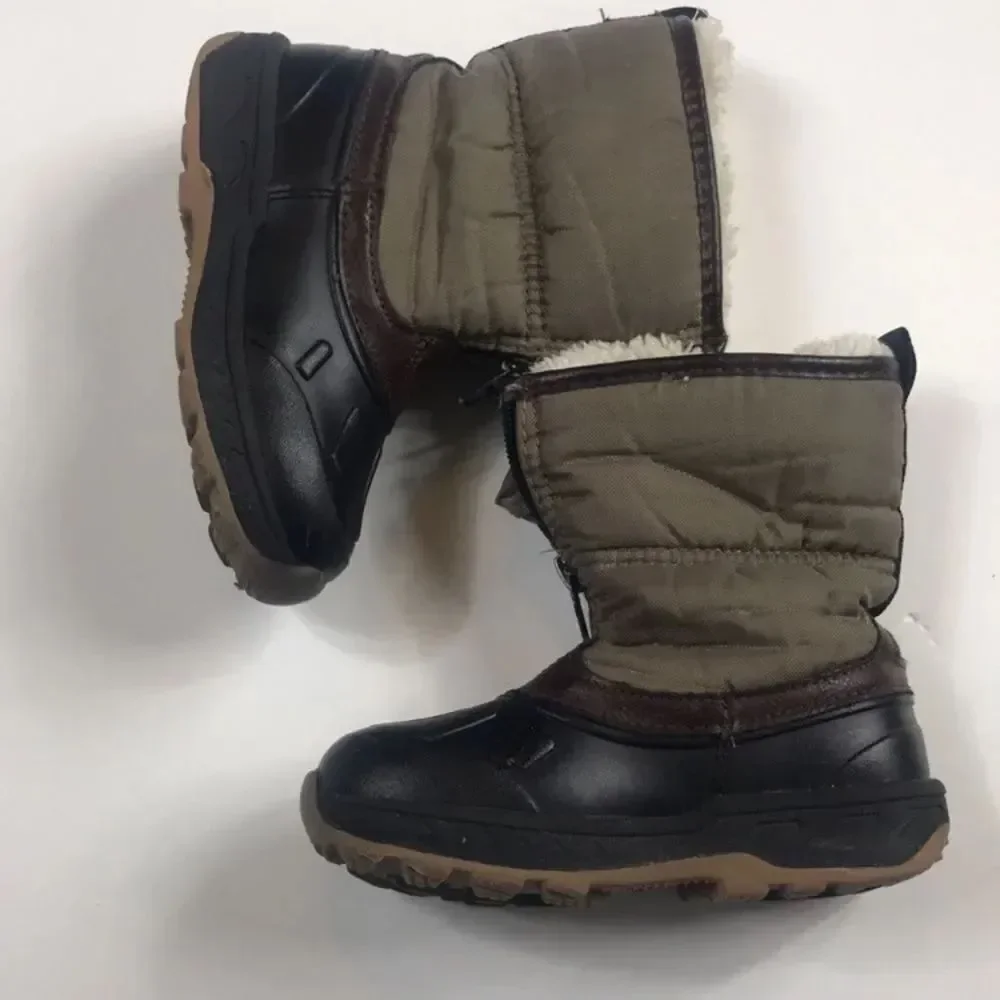 Carter's Kids' Black and Brown Winter Boots